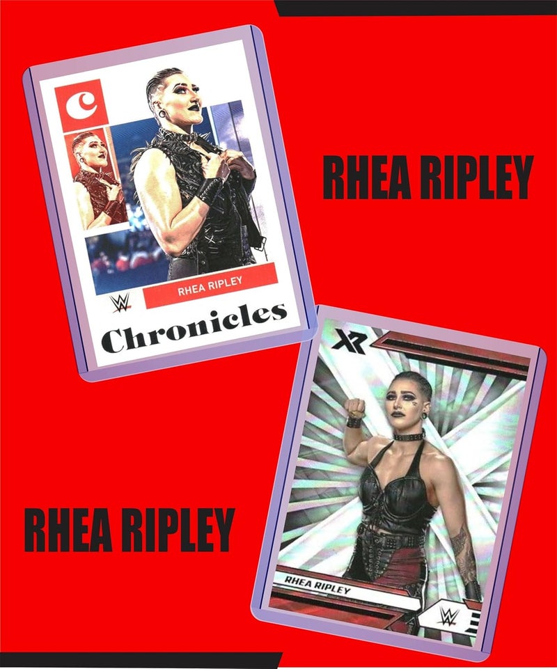 Chaser Rhea Ripley (5) Assorted Wrestling Cards Gift Pack - Image 2
